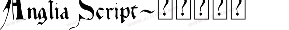 Anglia Script字体转换